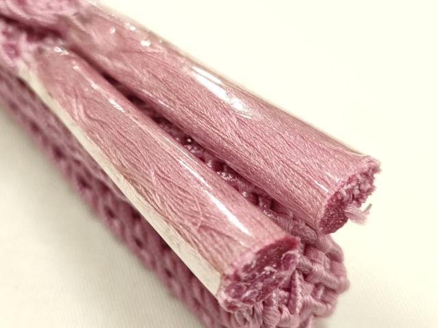 平和屋着物＊夏物　和装小物　帯締め・帯揚げセット　平組　レース組　雲取り草花地紋　逸品　未使用　AABJ1012ay_3