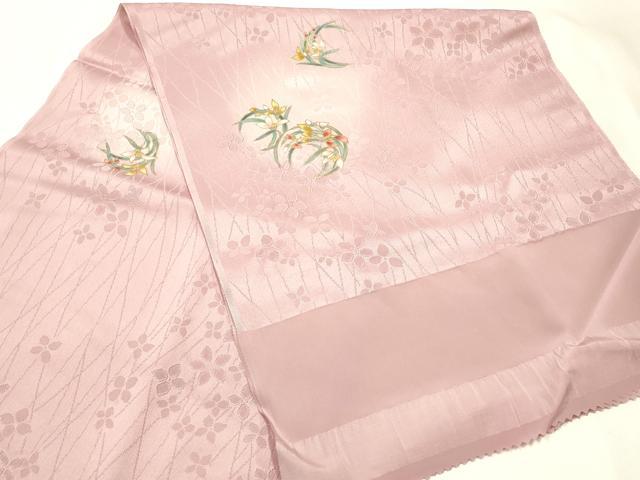 平和屋本店●和装小物　帯締め・帯揚げセット　高麗組 綾出し　草花文　蛍暈し　金糸　金彩　逸品　未使用　AABJ1116ay_4