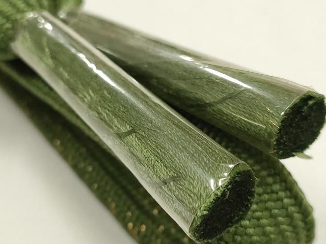 平和屋本店●和装小物　帯締め・帯揚げセット　高麗組 綾出し　霞文　箔散らし　三分金糸　金銀彩　逸品　未使用　AABJ1133ay_3