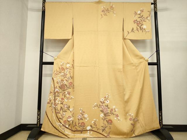 平和屋着物●訪問着　更紗花文　金彩　正絹　逸品　AABJ1507ck 38,870円