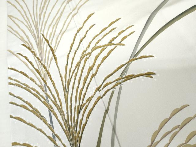 平和屋着物●糸目友禅作家　滝沢晃　訪問着　薄文　暈し染め　正絹　逸品　AABJ3276cs_3