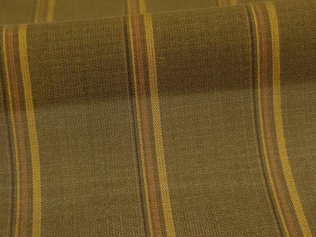 平和屋着物＊夏物　本場黄八丈　夏黄八　縞　正絹　逸品　AABJ3329jd_5