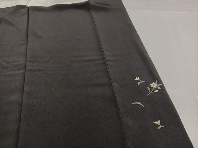 平和屋着物○京加賀友禅 松本健一 訪問着 枝花文 正絹 逸品 AABJ3980ph