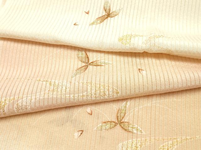 平和屋本店＊夏物　和装小物　帯締め・帯揚げセット　千晃　高麗組　流水花文　金銀彩　銀糸　暈し染め　逸品　未使用　AABJ5888ay_8