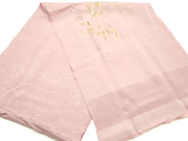 平和屋着物●和装小物　帯締め・帯揚げセット　平組　草花文　金糸　金彩　逸品　未使用　AABJ8973ay_5