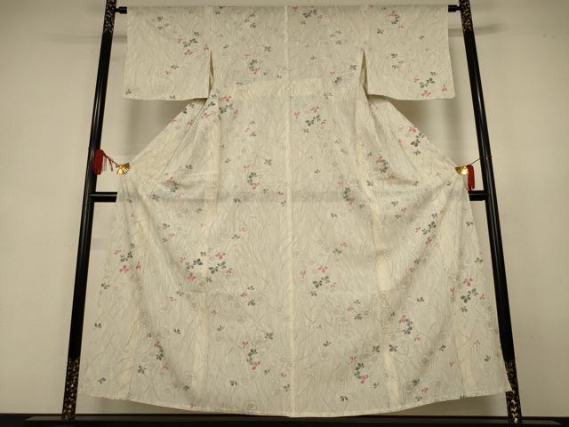 平和屋着物＊夏物　小紋　絽　草花文　正絹　逸品　AABJ9090jd 6,217円