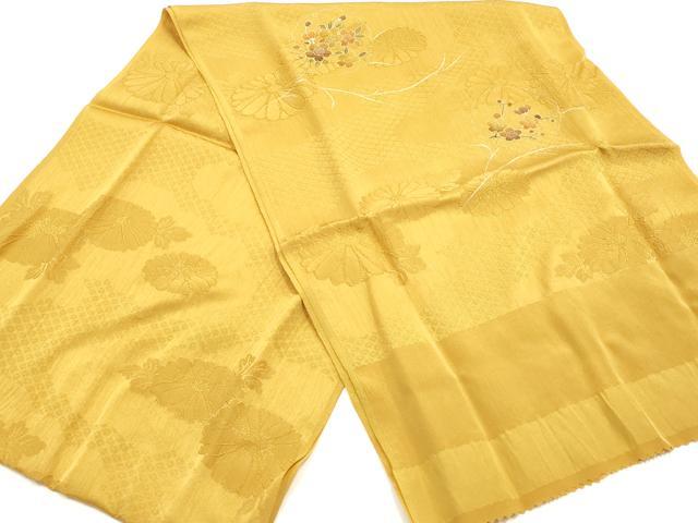 平和屋本店●和装小物　帯締め・帯揚げセット　笹浪組　雪輪花文　金糸　金彩　暈し　逸品　未使用　AABJ9445ay_5