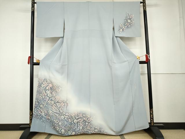 平和屋着物●越後十日町の一流染匠　桐屋・翠山工房　訪問着　辻が花　暈し染め　やまと誂製　正絹　逸品　AABK1774cs