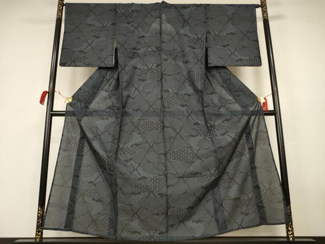 平和屋着物＊夏物　本場大島紬　夏大島　雲取り吉祥文　正絹　逸品　AABK2611jd 7,026円