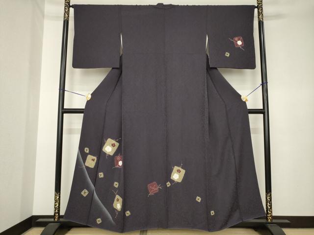 平和屋着物●訪問着　絞り　色紙花文　暈し染め　金彩　正絹　逸品　AABK3895ck 30,420円