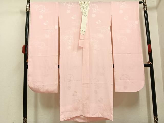 人気製品】平和屋着物○長襦袢 袷 流水辻が花地紋 半衿刺繍 正絹 逸品