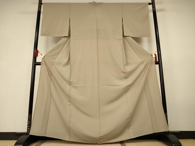平和屋着物＊夏物　色無地　絽縮緬　白橡色　正絹　逸品　未使用　AABK6595jd 27,040円