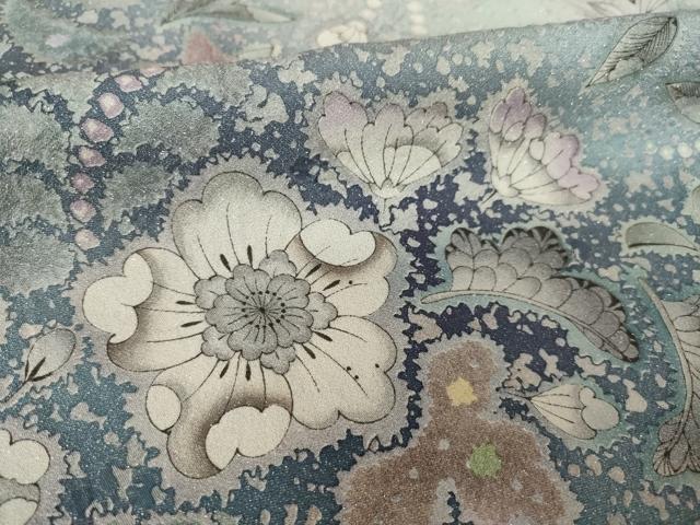 平和屋着物○吉乃一廉 幻の辻が花 訪問着 暈し染め 銀通し地 正絹 逸品