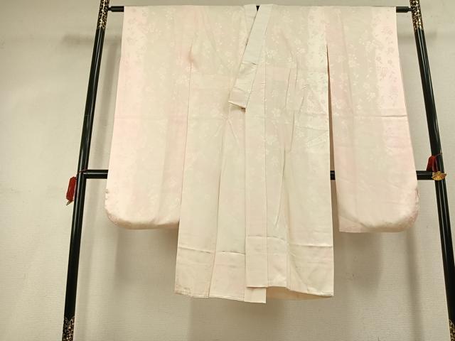 平和屋着物●振袖用長襦袢　袷　花蝶地紋　暈し染め　正絹　逸品　AABL2929fy