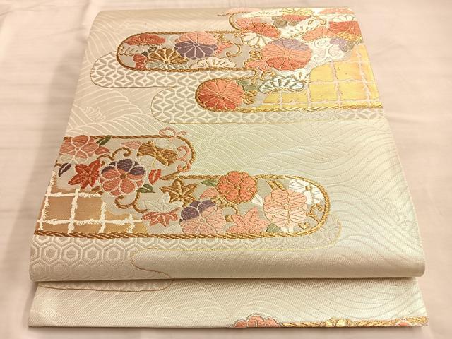 平和屋着物＊夏物 本場筑前博多織 八寸名古屋帯 福絖織物謹製