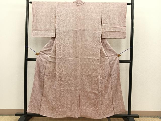 平和屋着物○名門 藤娘きぬたや・総絞り(杢目絞り) 小紋