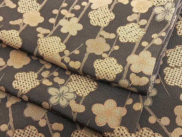 平和屋着物□上質な小紋 籬花文 鬼しぼ縮緬 正絹 逸品 BAAS0972me