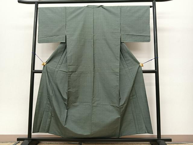 平和屋着物▽本場大島紬 単衣 100亀甲 総詰め 前田織物謹製 証紙