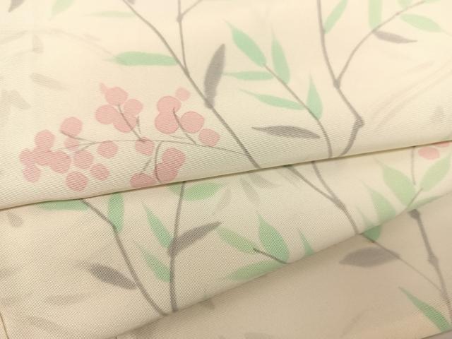 平和屋着物▽訪問着　単衣　手描き　南天文　正絹　逸品　BAAS8039yc_5