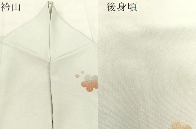 平和屋着物▽訪問着 単衣 駒刺繍 枝花文 暈し染め 金糸 金彩 正絹 逸品