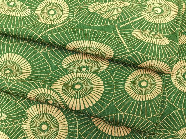 平和屋着物▽上質な小紋　単衣　番傘　正絹　逸品　BAAS8378hv