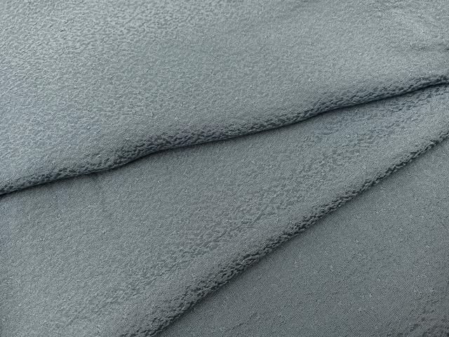 平和屋着物▽上質な色無地　単衣　豆がら茶色　正絹　逸品　BAAS8385hv