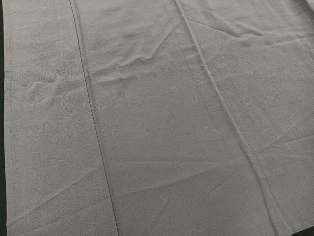 平和屋着物▽上質な色無地 単衣 薄墨色 正絹 逸品 BAAS9232ow