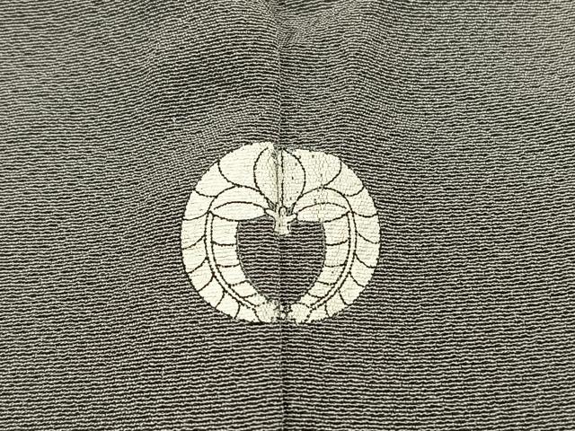 平和屋着物▽上質な色無地 単衣 薄墨色 正絹 逸品 BAAS9232ow