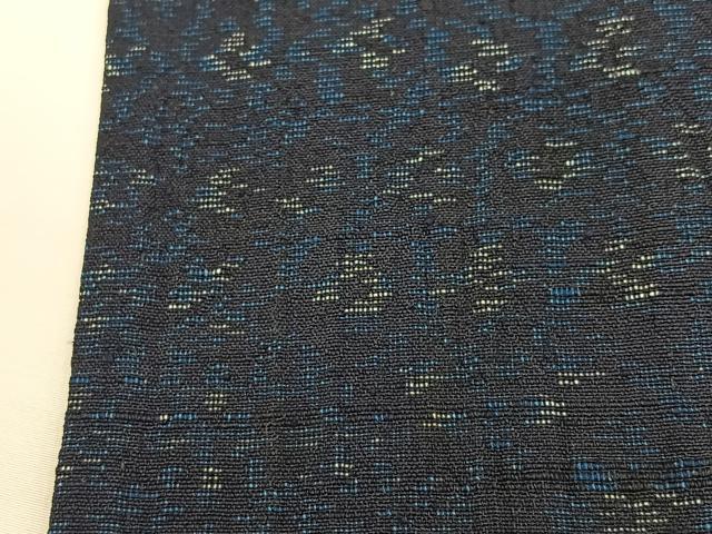 平和屋着物▽上質な紬 単衣 抽象文様 正絹 逸品 BAAT0205pk