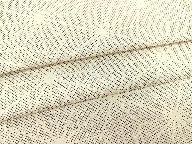 平和屋着物▽本場大島紬　単衣　9マルキ　麻の葉文様　正絹　逸品　BAAT0607yc