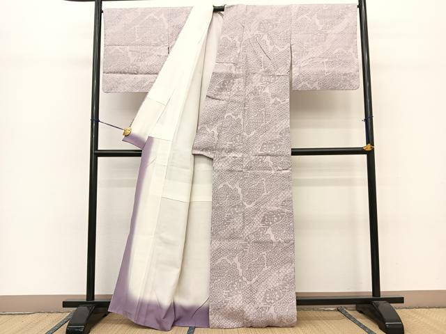 平和屋着物○本場結城紬 重要無形文化財 100亀甲 飛び亀甲 亀甲風景