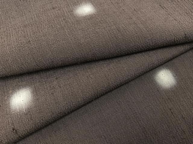 平和屋着物●上質なお召　蛍暈し　正絹　逸品　BAAT0854yc