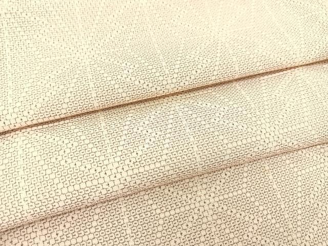 平和屋着物●本塩沢　110亀甲　麻の葉文様　正絹　逸品　未使用　BAAT0978yc