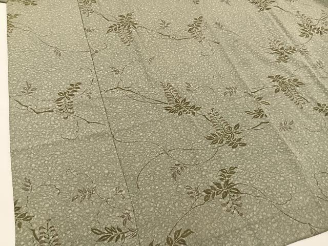 平和屋着物＃道中着 単衣 ロング丈 藤 正絹 逸品 BAAT1598gt