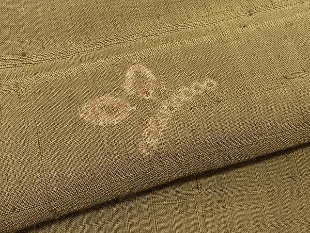 平和屋着物○生紬 絞り 花籠文 正絹 逸品 未使用 BAAT3193hv