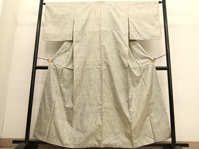 平和屋着物●本場大島紬　7マルキ　立涌文様　正絹　逸品　BAAT6652hv 平和屋着物○本場大島紬 7マルキ 立涌文様 正絹 逸品 BAAT6652hv