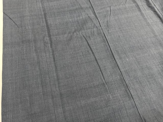 平和屋着物○本場結城紬 重要無形文化財 色無地 紅碧色 正絹