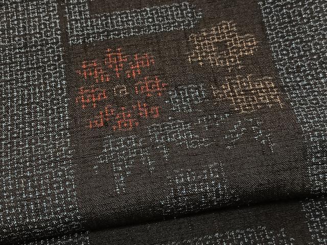 平和屋着物○本場結城紬 重要無形文化財 花間道 正絹 逸品 未