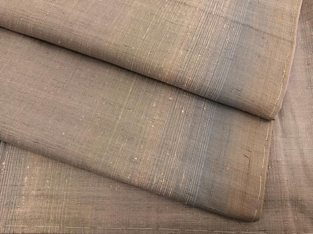 平和屋着物●上質な紬　間道　正絹　逸品　未使用　BAAT6692hv