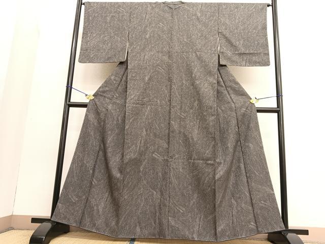 平和屋着物○上質な小紋 雪輪重ね草葉文 金彩 正絹 逸品 DAAU0639tw