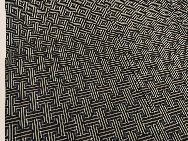 平和屋着物▽久留米絣　単衣　秋名バラ柄　綿　逸品　BAAT6712hv 平和屋着物▽久留米絣 単衣 秋名バラ柄 綿 逸品 BAAT6712hv 紬