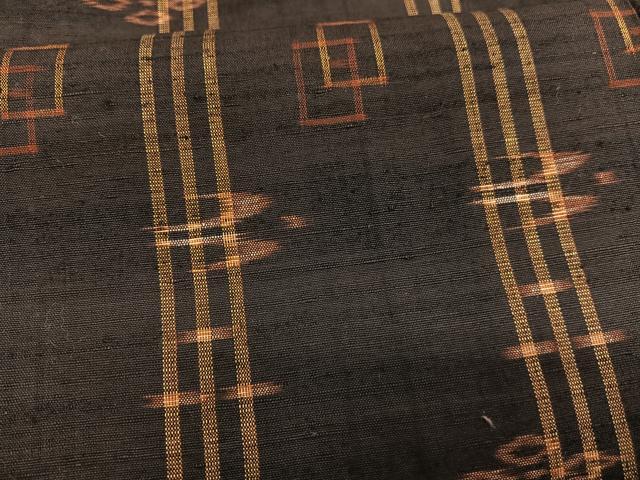 平和屋着物○訪問着 本場染大島紬 絞り 辻が花 金彩 正絹 逸品