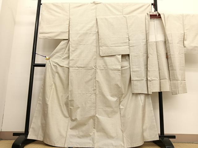 袷　白大島　アンサンブル　L寸 袷 白大島 アンサンブル L寸 平和屋着物○本場大島紬