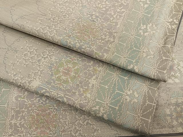 平和屋着物●本場大島紬　正倉院麻の葉間道　正絹　逸品　BAAT6741hv