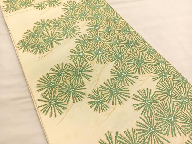 平和屋着物□西陣 川島織物 六通柄 本袋帯 唐織 松 金銀糸