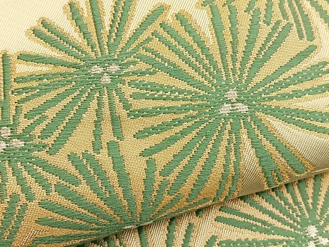 平和屋着物□西陣 川島織物 六通柄 本袋帯 唐織 松 金銀糸