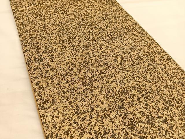 平和屋着物■五月みどりプロデュース　結城紬地　全通柄袋帯　霞文　金彩　正絹　逸品　BAAT6817hv 平和屋着物□五月みどりプロデュース 結城紬地 全通柄袋帯 霞文