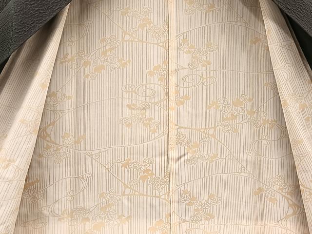 平和屋本店□極上 山岡古都・古都染人 染織美術品 薬墨染 天目織 お召