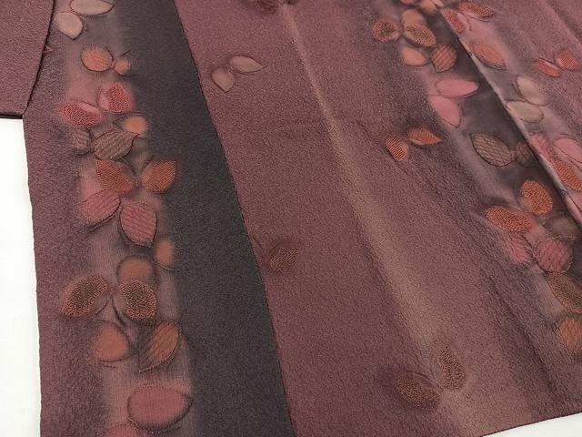 【ロング】正絹　上質な道中着　暈し縞柄 479b1338149291e9ca87946b0fb8c8