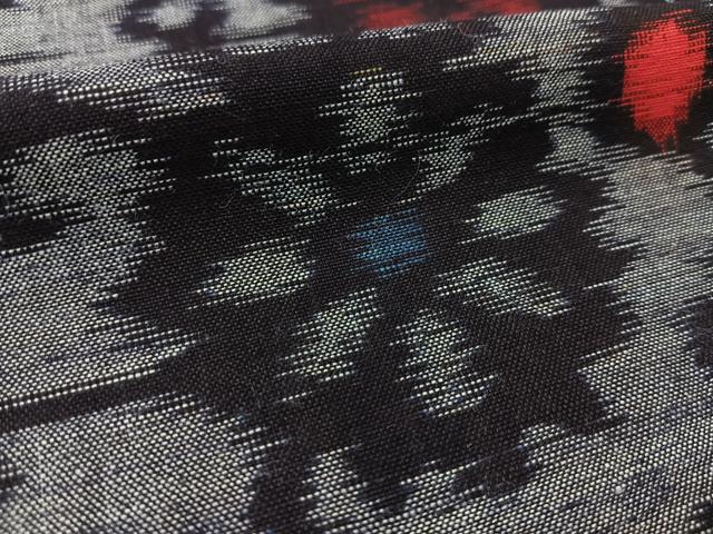 平和屋着物○久留米絣 単衣 花唐草文 綿 逸品 BAAT9009ycの通販はau